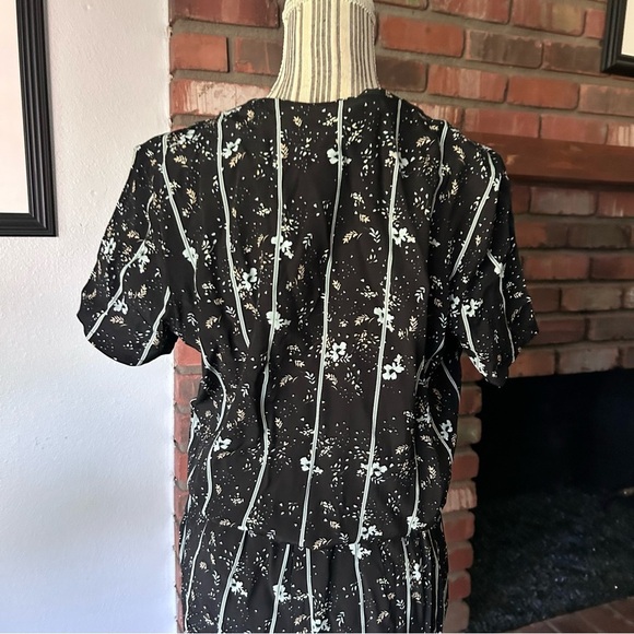 Yaya Women Floral Jumpsuit in Black Sz M - Picture 7 of 9